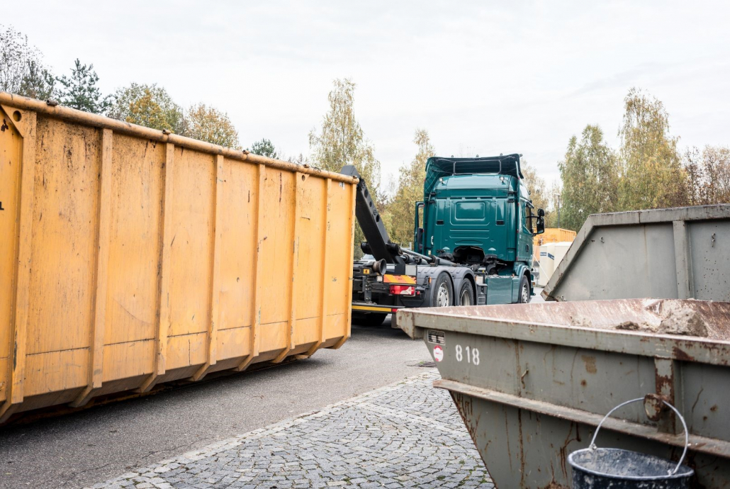 Benne de centre de recyclage